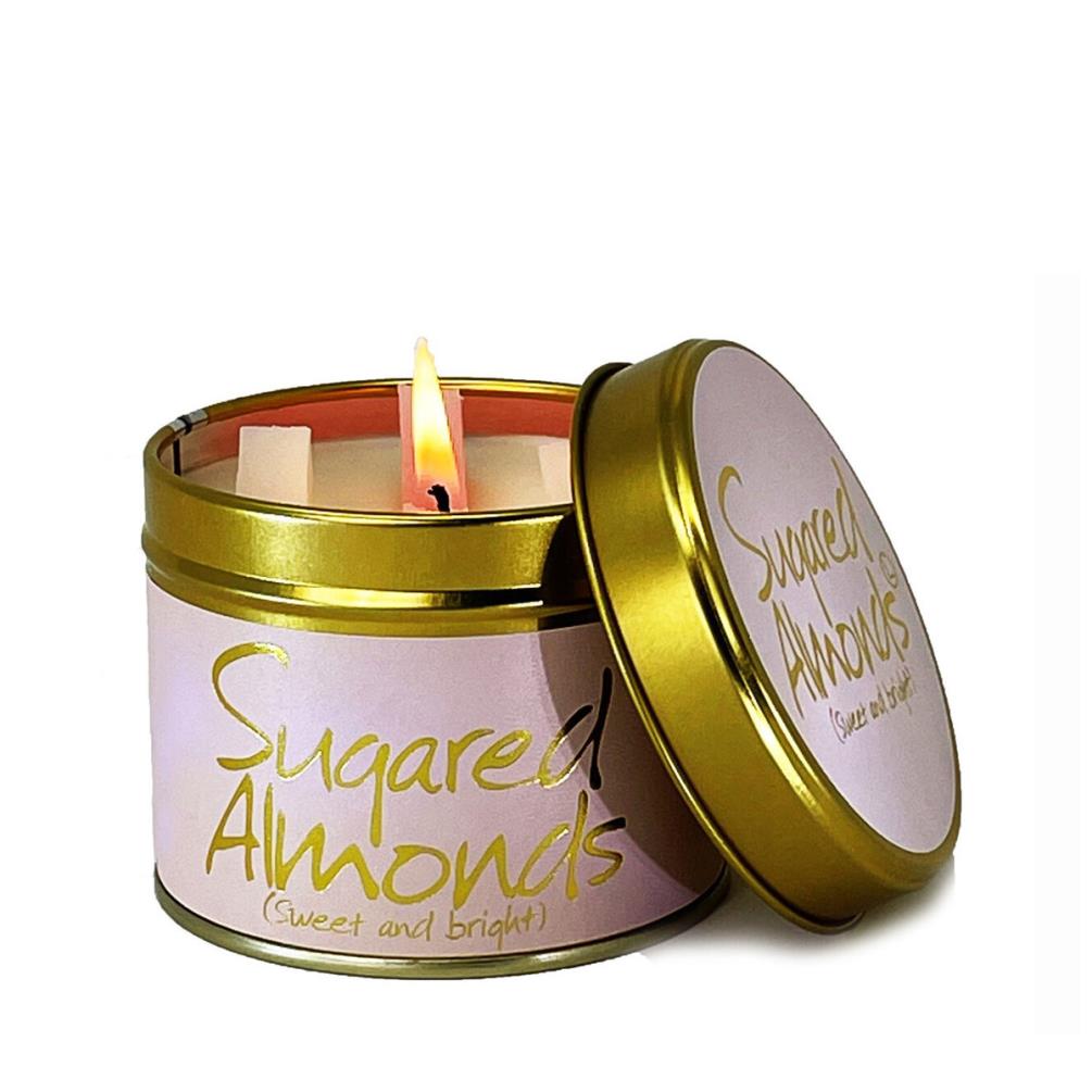 Lily-Flame Sugared Almonds Tin Candle £9.89
